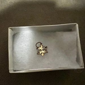Snowflake necklace charm Sterling Silver